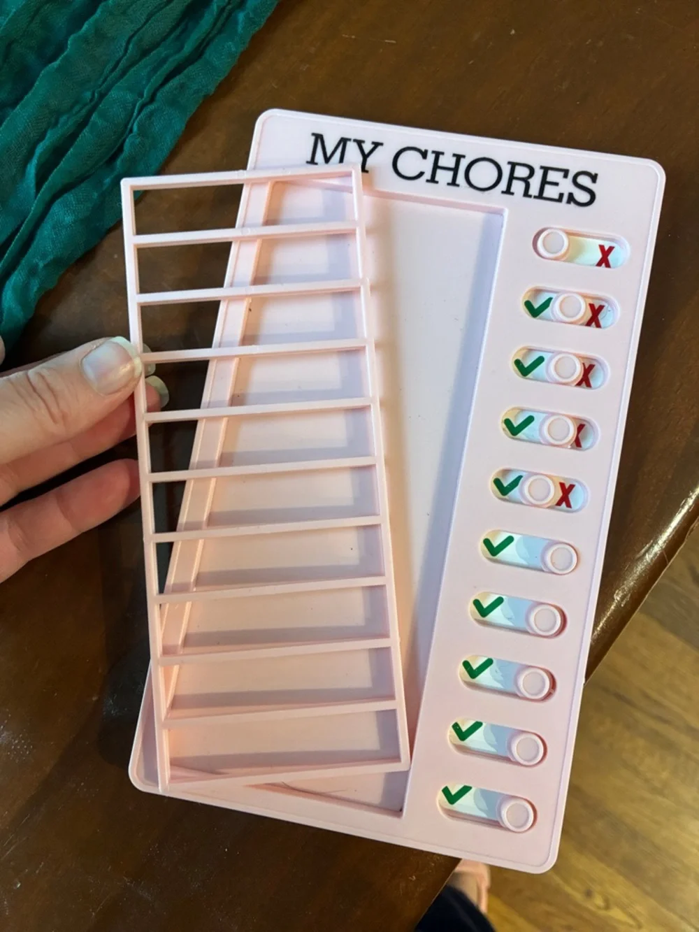 My Chores Pink Daily Chore Tracker